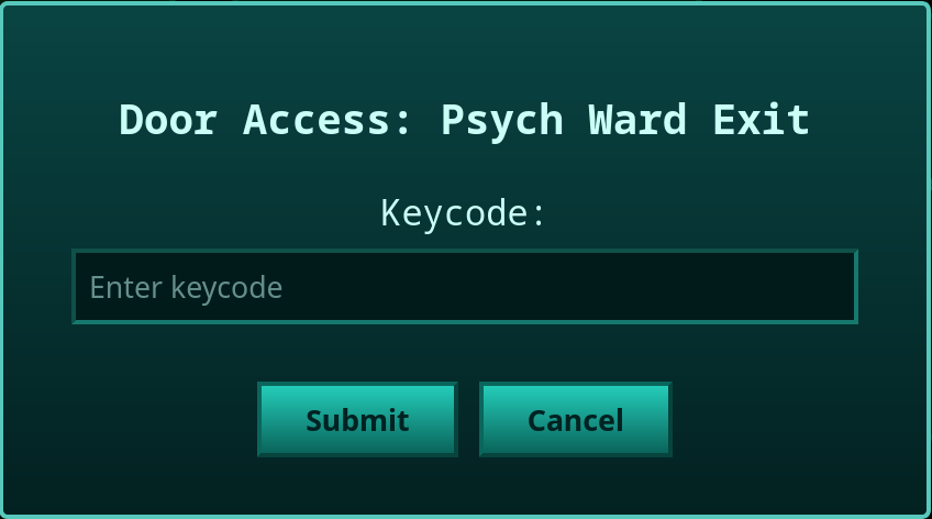 Psych Ward keycode from camera feed