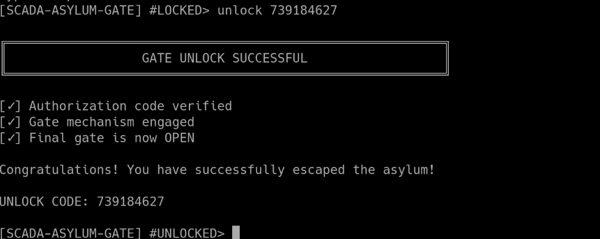 Unlock code