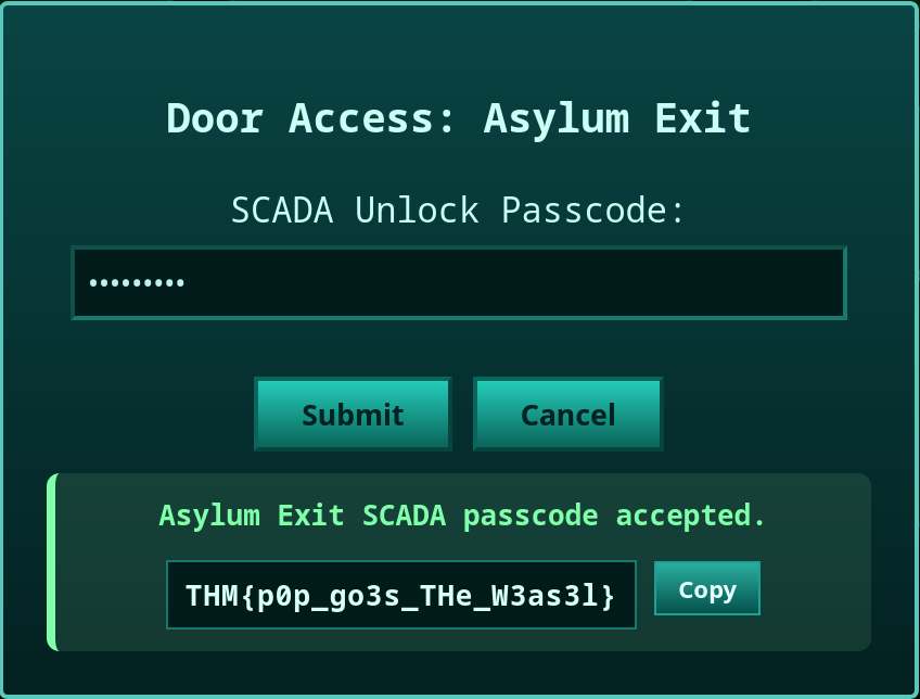 Door unlocked