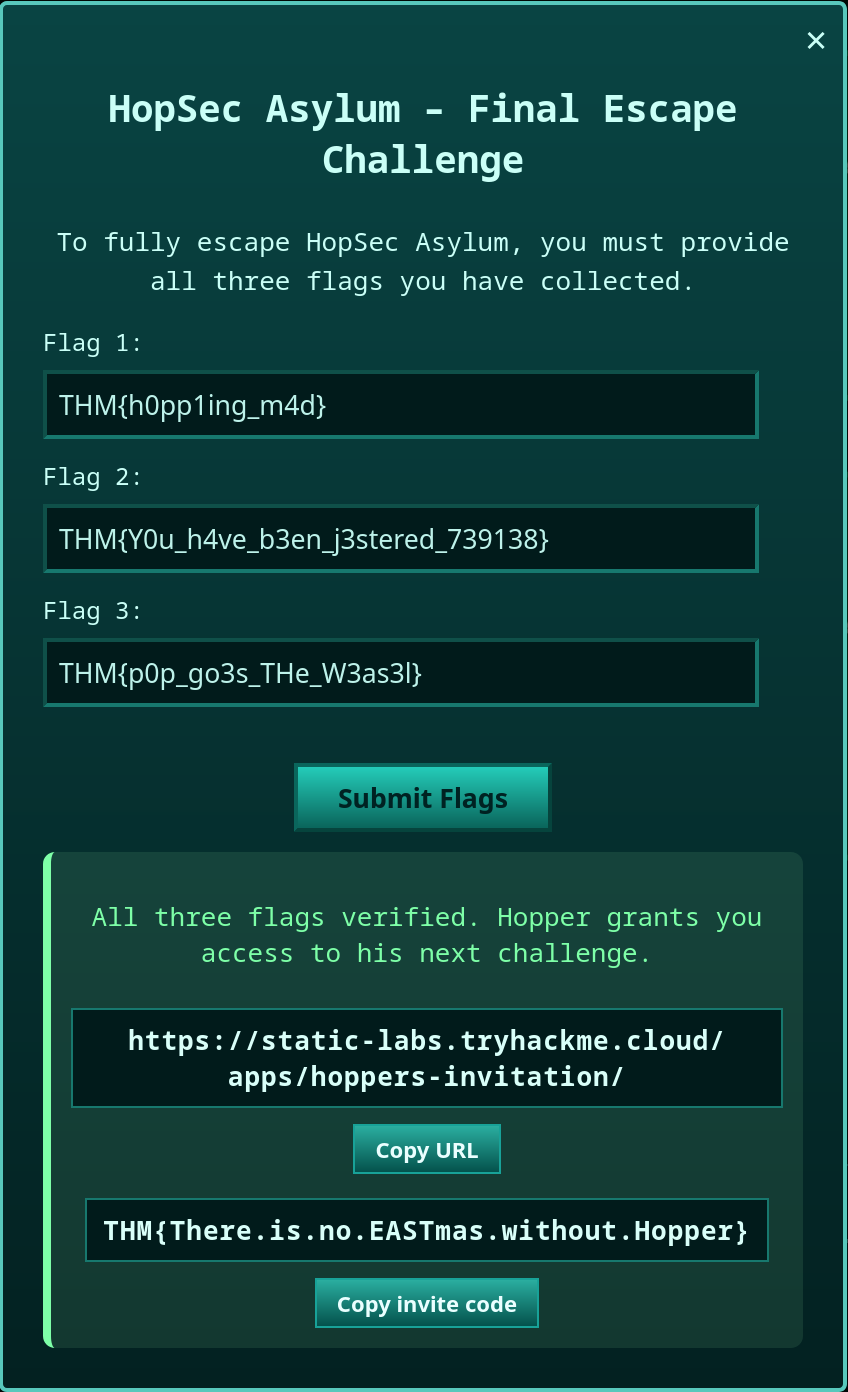 Challenge complete